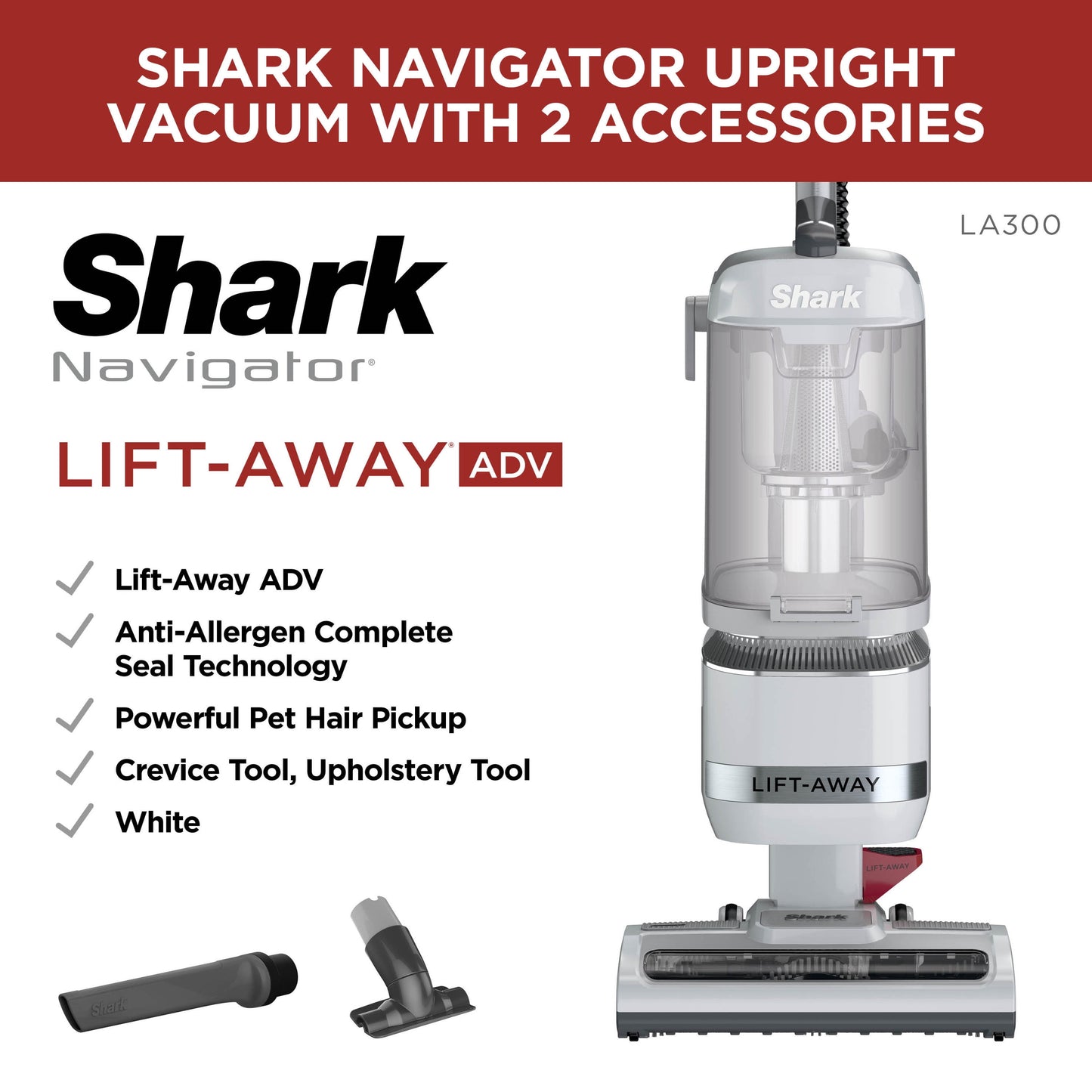 Shark® Navigator® Lift-Away® ADV Upright Vacuum, LA300