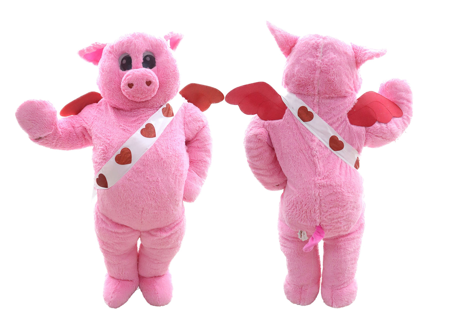 69in Pink Pig Cupid Costume for Adult, Way To Celebrate