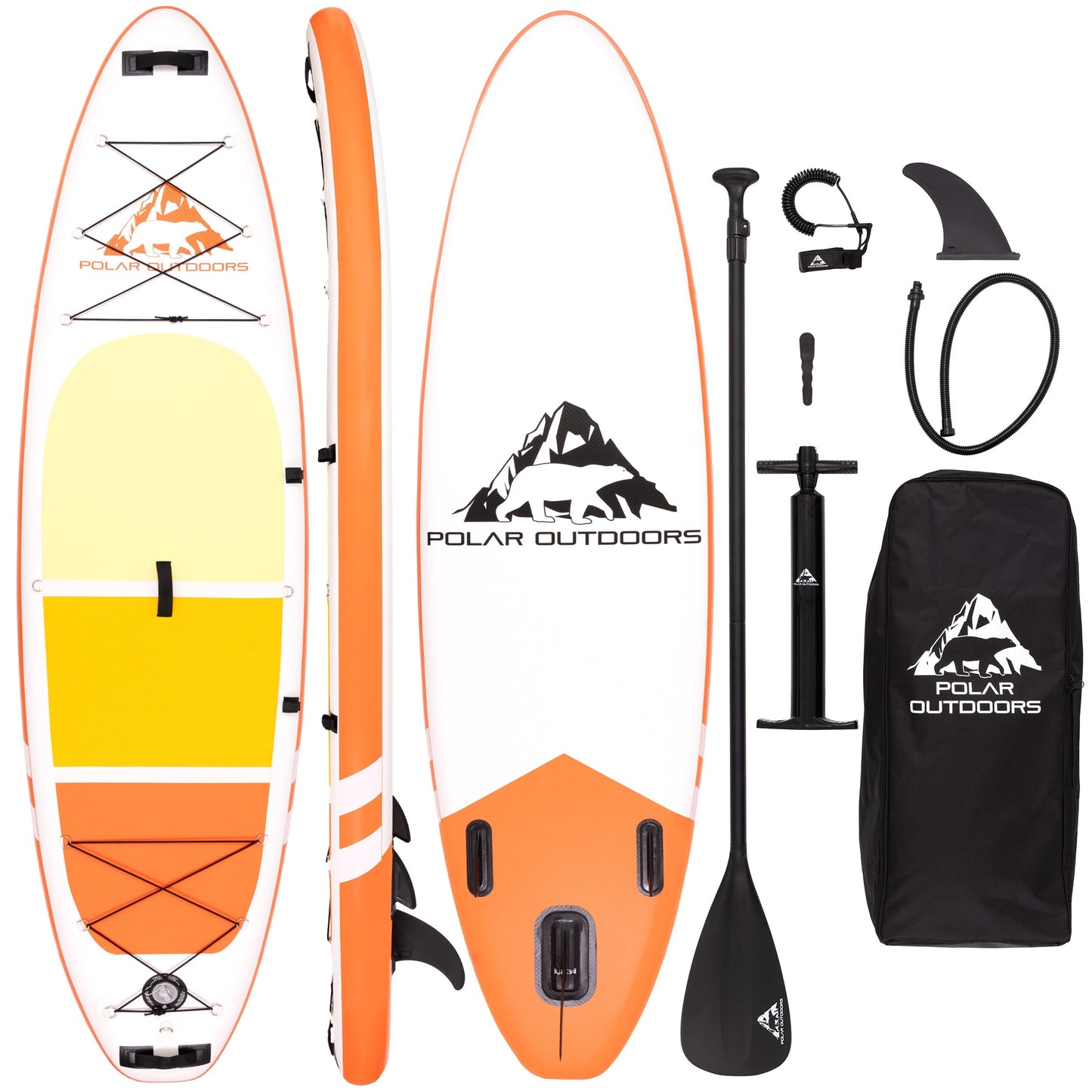 Roc Inflatable Stand Up Paddle Board with Premium sup Accessories & Backpack, Non-Slip Deck, Waterproof Bag, Leash, Paddle and Hand Pump