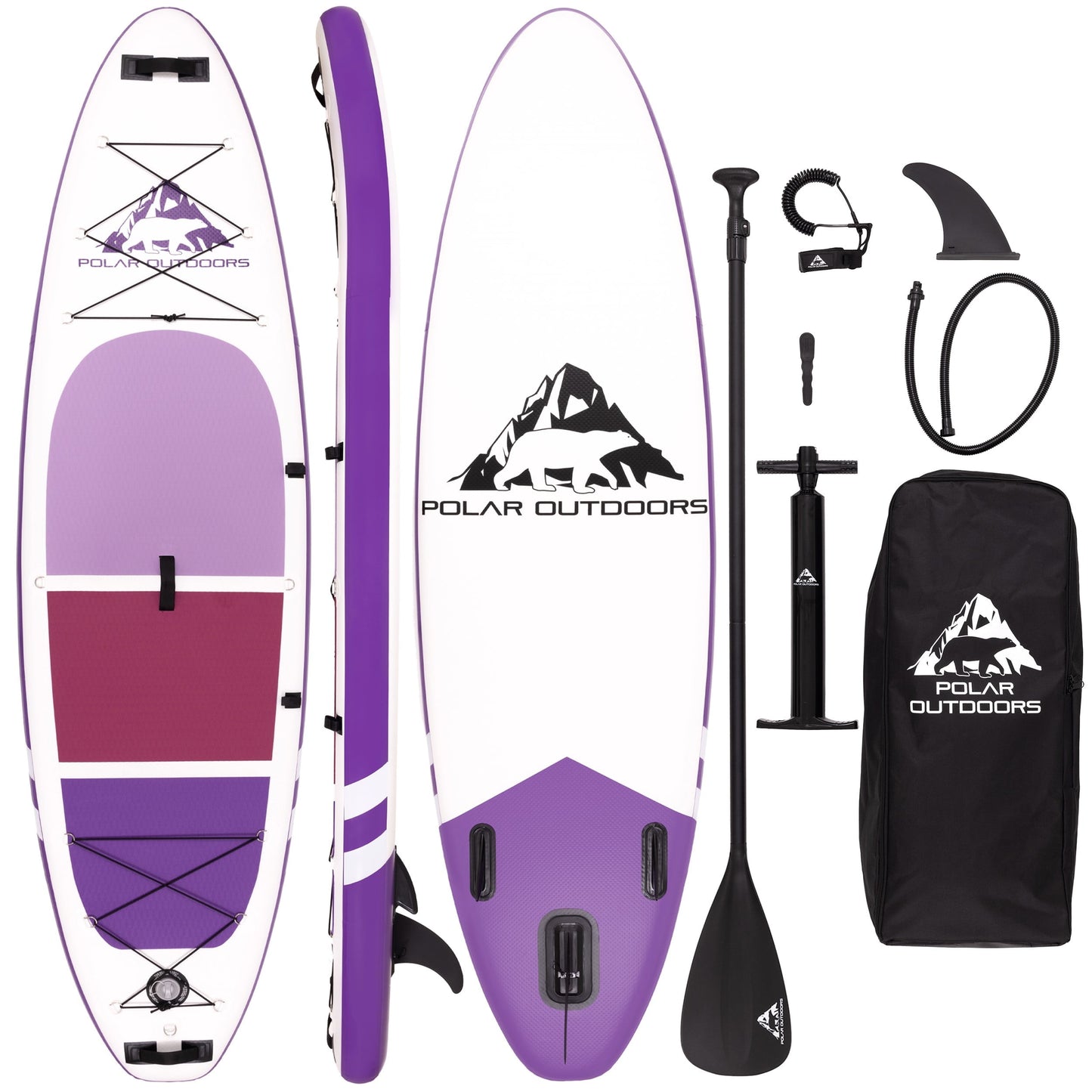 Roc Inflatable Stand Up Paddle Board with Premium sup Accessories & Backpack, Non-Slip Deck, Waterproof Bag, Leash, Paddle and Hand Pump