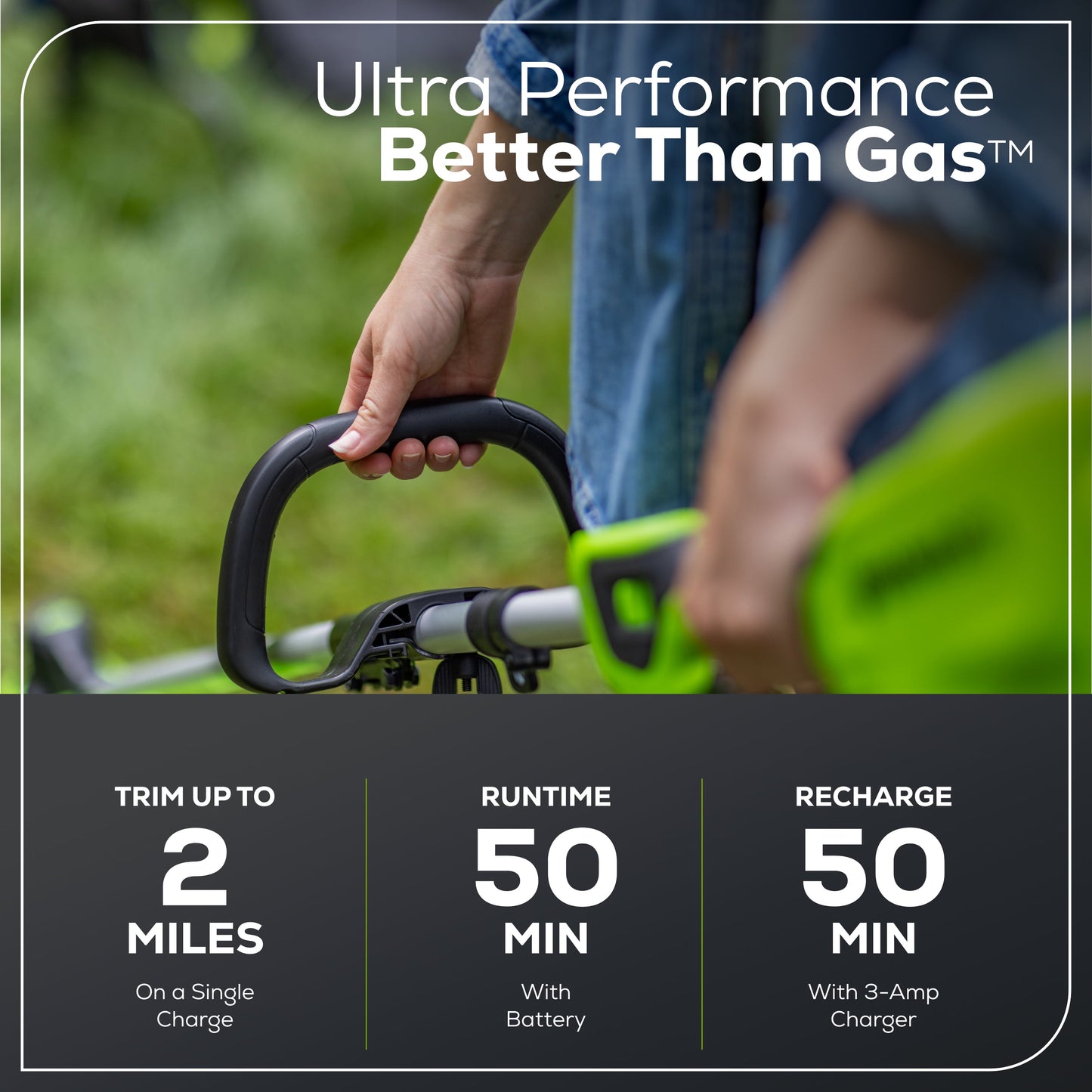 Greenworks 60V 16" String Trimmer & 630 CFM 170 MPH Blower Combo Kit with 2.5Ah Battery & 3 Amp Charger 1359802