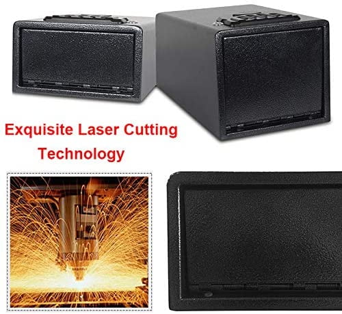 Reliancer Biometric Safe Box - 2.7 Cubic Feet Auto-Open Fingerprint Safe with 2Removable Shelf, Sensor Light,Full Felt Lining - Q345 Alloy Steel Home Safe - Luxury Cabinet Safe for Home Office Storage