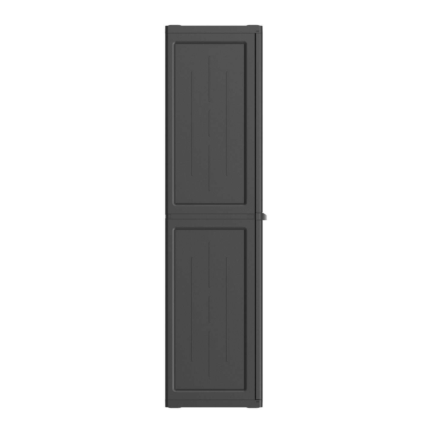 Hyper Tough Plastic 4-Shelf Garage Storage Utility Cabinet, Black Finish