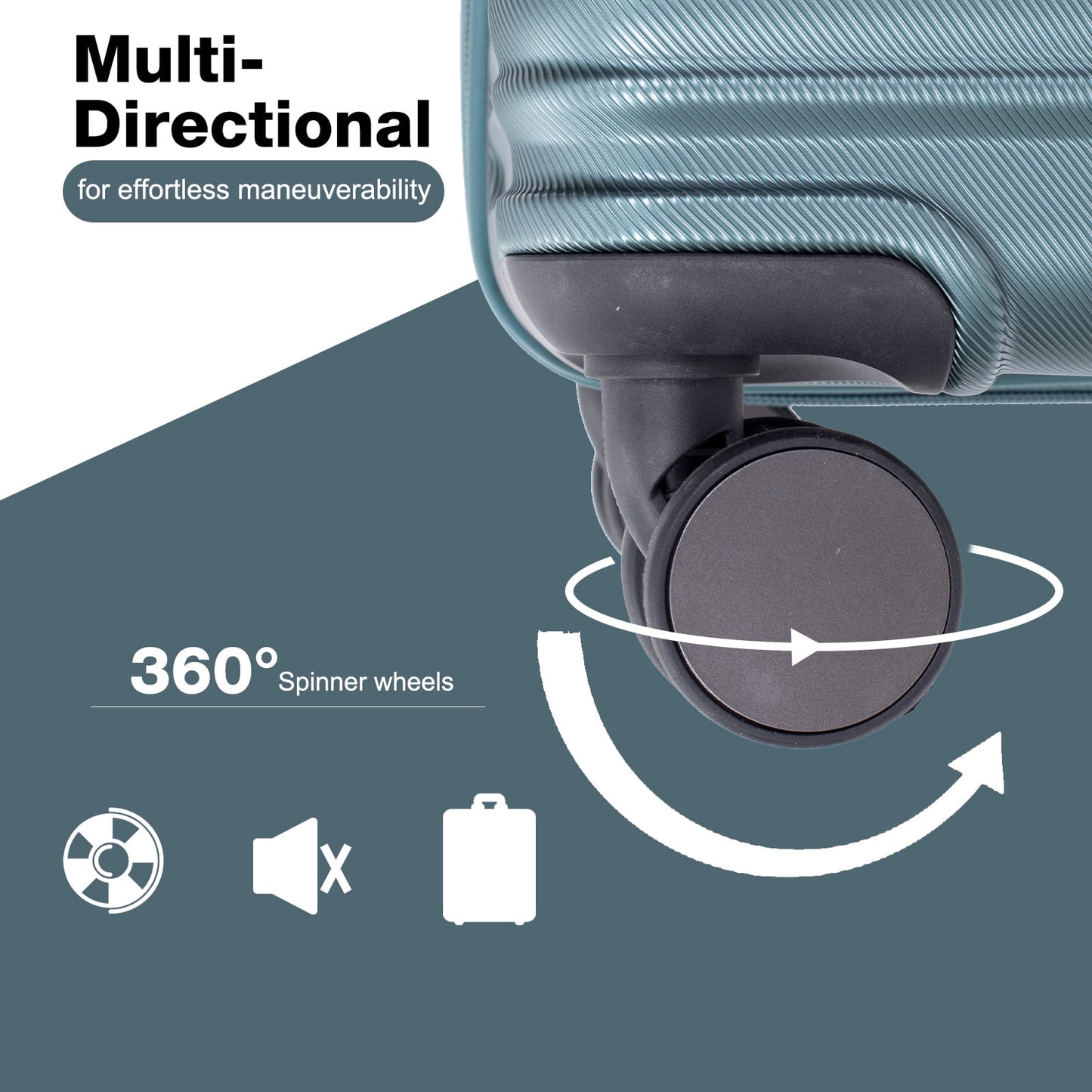 Travelhouse 3 Piece Hardside Luggage Set Hardshell Lightweight Suitcase with TSA Lock Spinner Wheels 3 .(Orange)