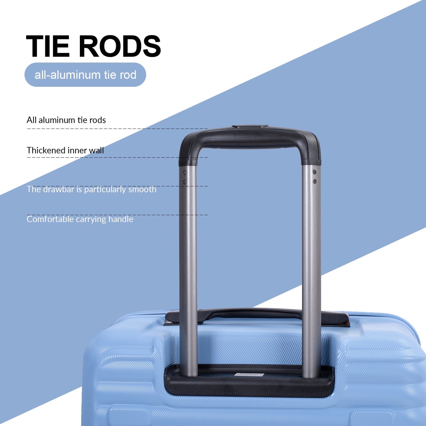 Travelhouse 3 Piece Hardside Luggage Set Hardshell Lightweight Suitcase with TSA Lock Spinner Wheels 3 .(Orange)