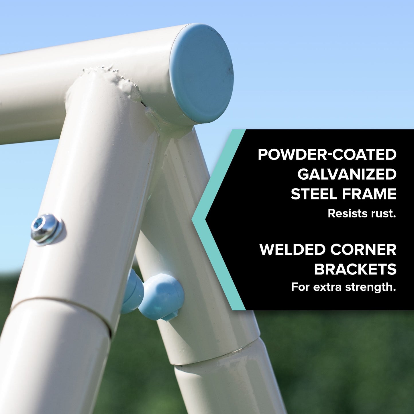 Sportspower Arcadia Metal Swing Set with Trapeze, 2 Person Glider Swing, and Lifetime Warranty on Blow Molded Slide