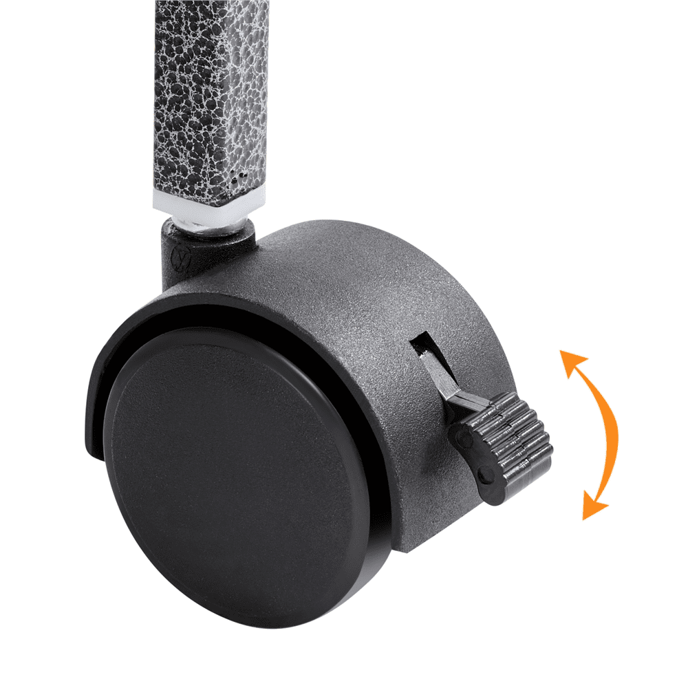 Topeakmart 40" H Wrought Iron Birdcage Open-Top Parrot Cage with Rolling Stand Black