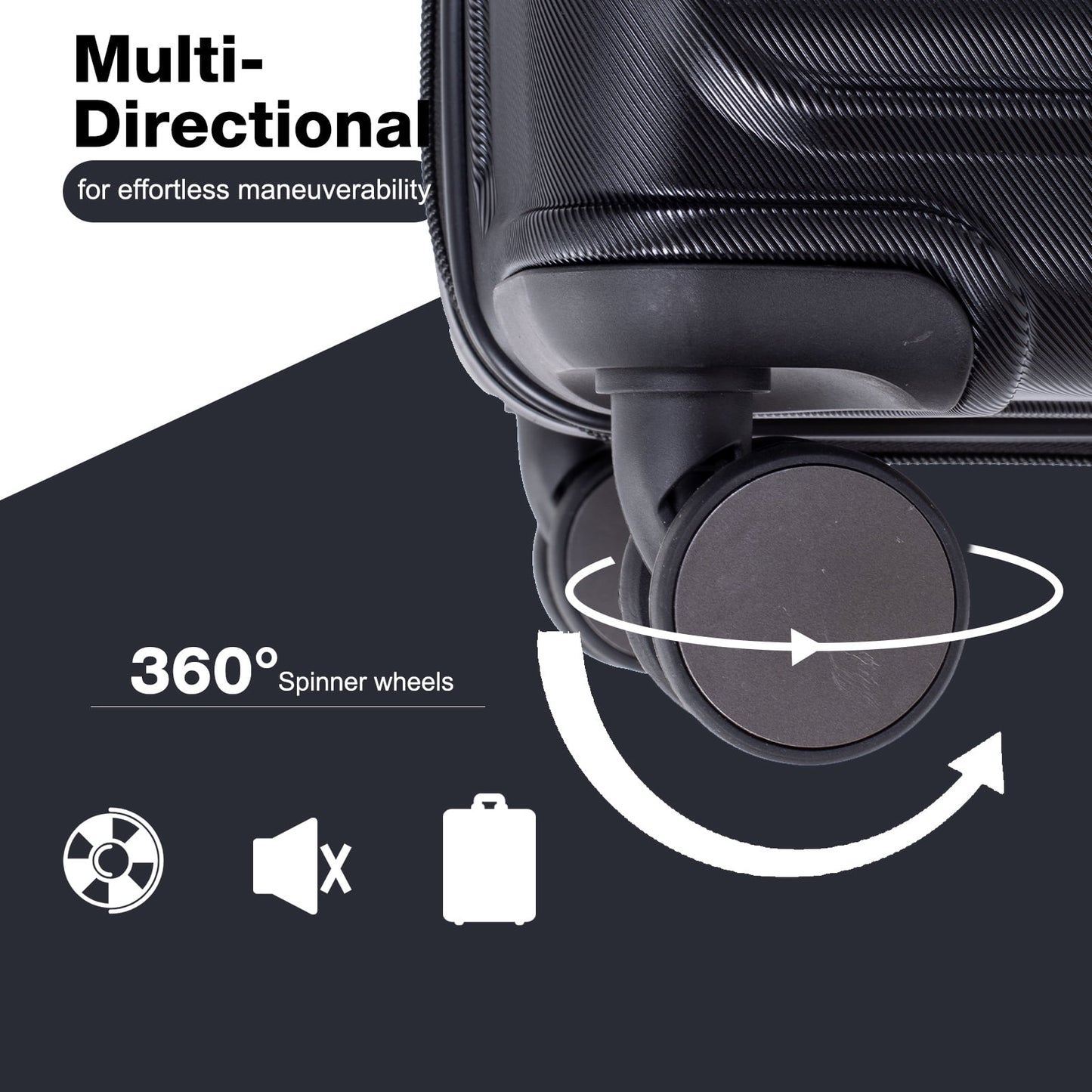 Travelhouse 3 Piece Hardside Luggage Set Hardshell Lightweight Suitcase with TSA Lock Spinner Wheels 3 .(Orange)