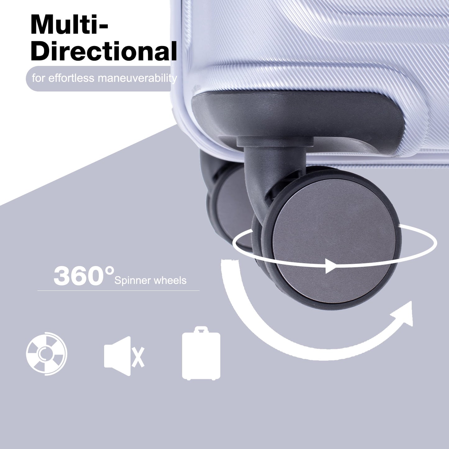 Travelhouse 3 Piece Hardside Luggage Set Hardshell Lightweight Suitcase with TSA Lock Spinner Wheels 3 .(Orange)