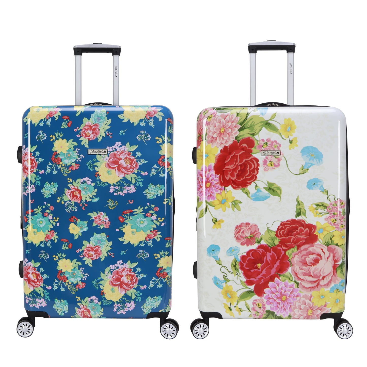 The Pioneer Woman 27” Checked Hardside Luggage, Sweet Rose