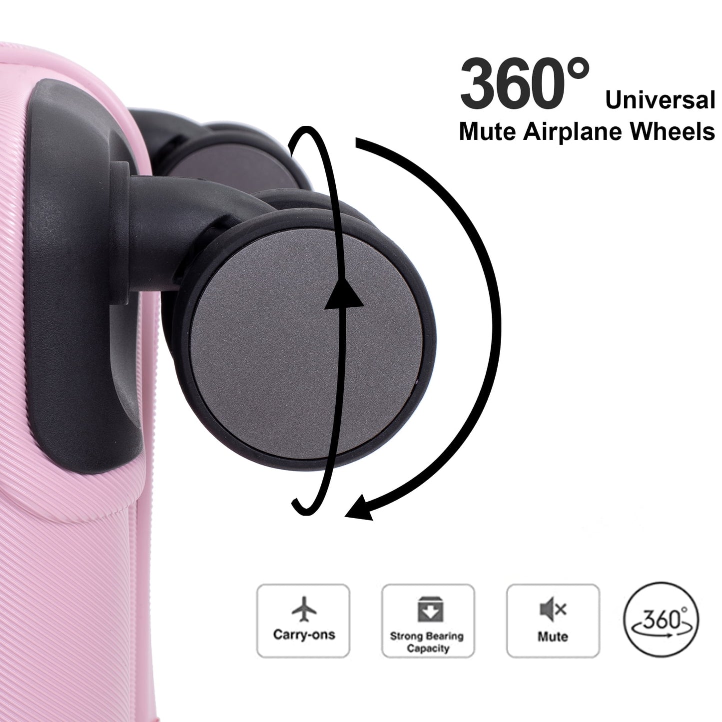 Travelhouse 3 Piece Hardside Luggage Set Hardshell Lightweight Suitcase with TSA Lock Spinner Wheels 3 .(Orange)