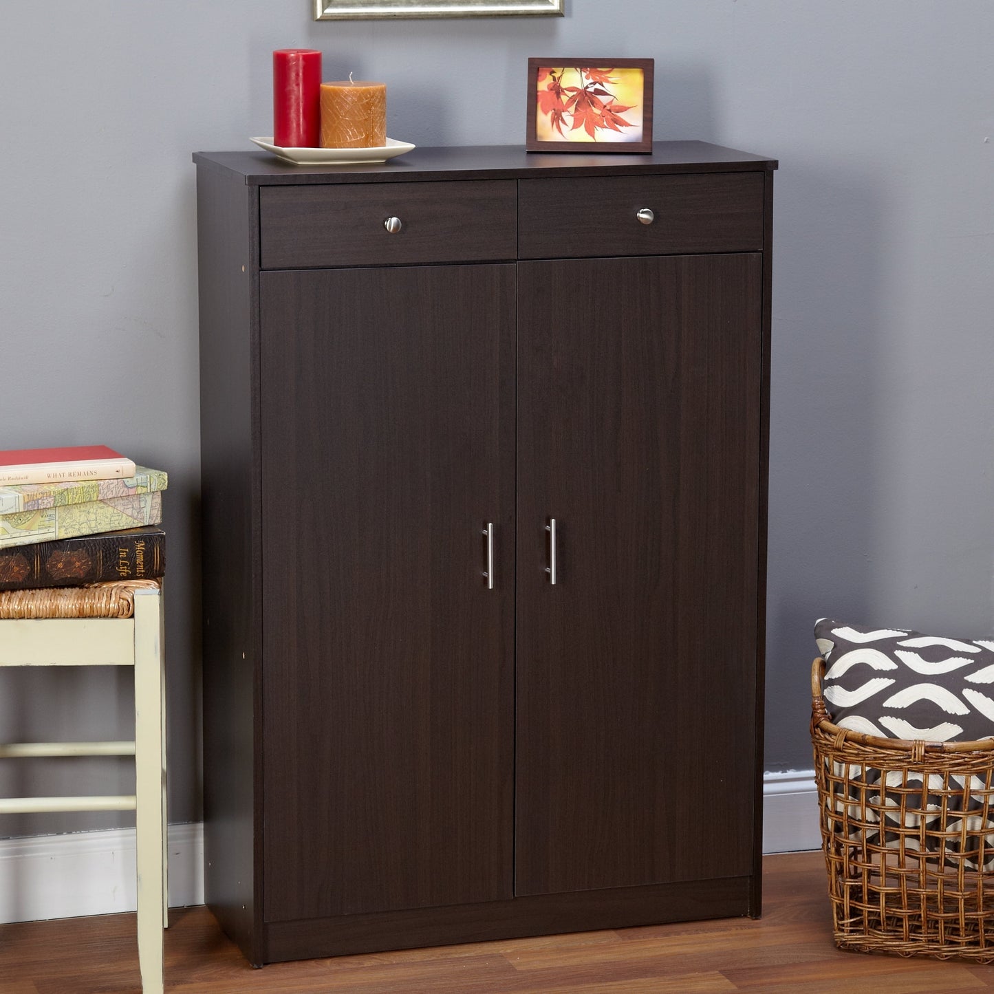 Simple Living  Rence Shoe Cabinet Black N/A