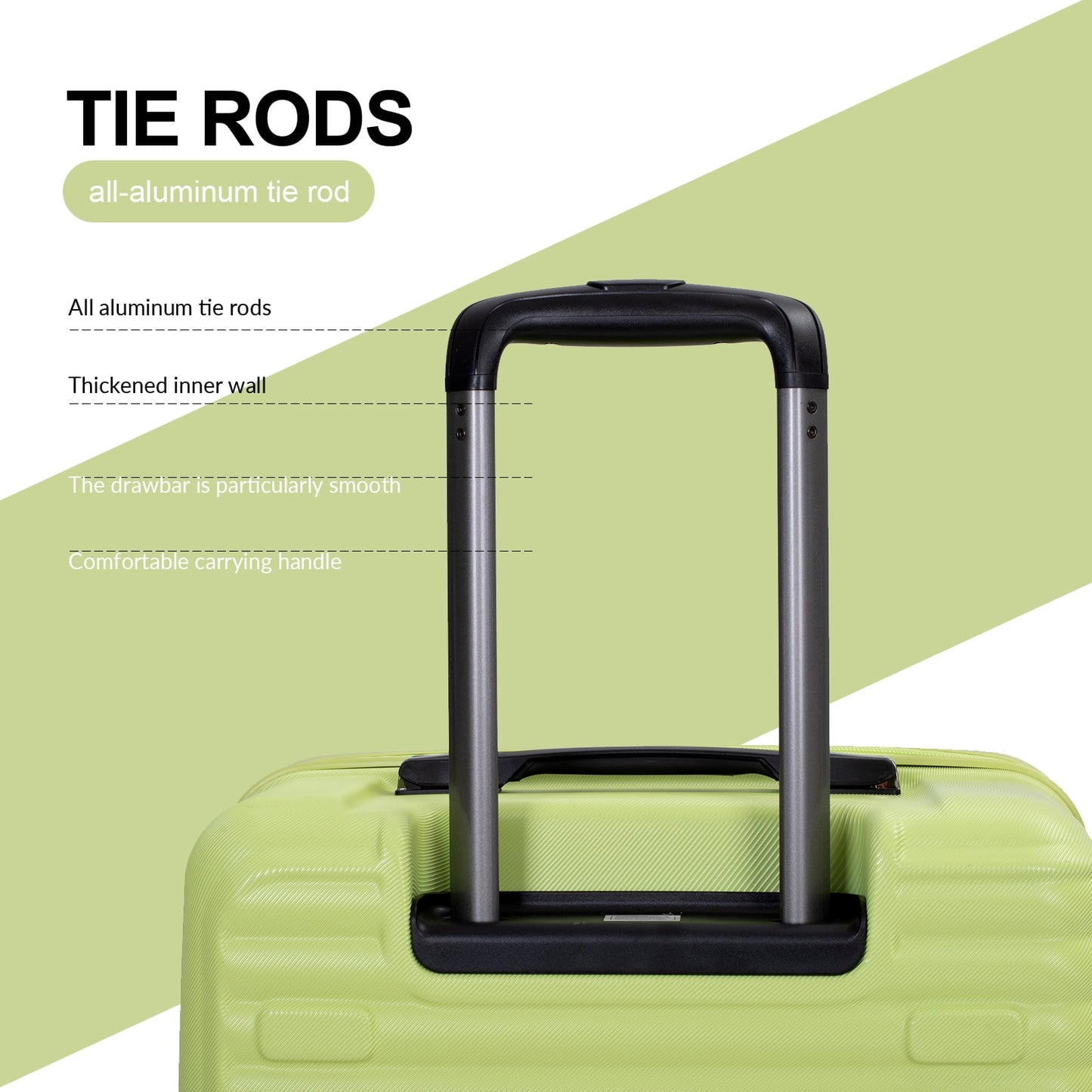 Travelhouse 3 Piece Hardside Luggage Set Hardshell Lightweight Suitcase with TSA Lock Spinner Wheels 3 .(Orange)