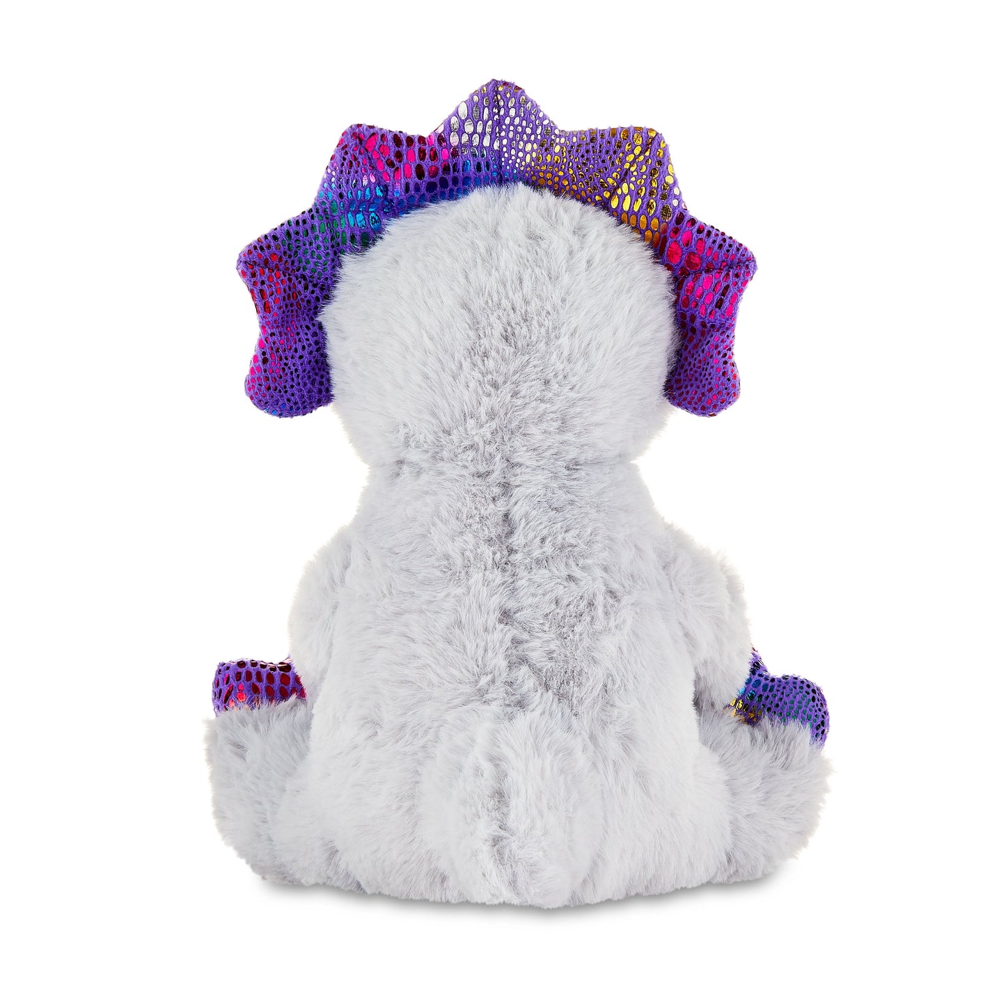 9.5In Gray and Purple Dinosaur Plush Toy for Adult, Way to Celebrate!