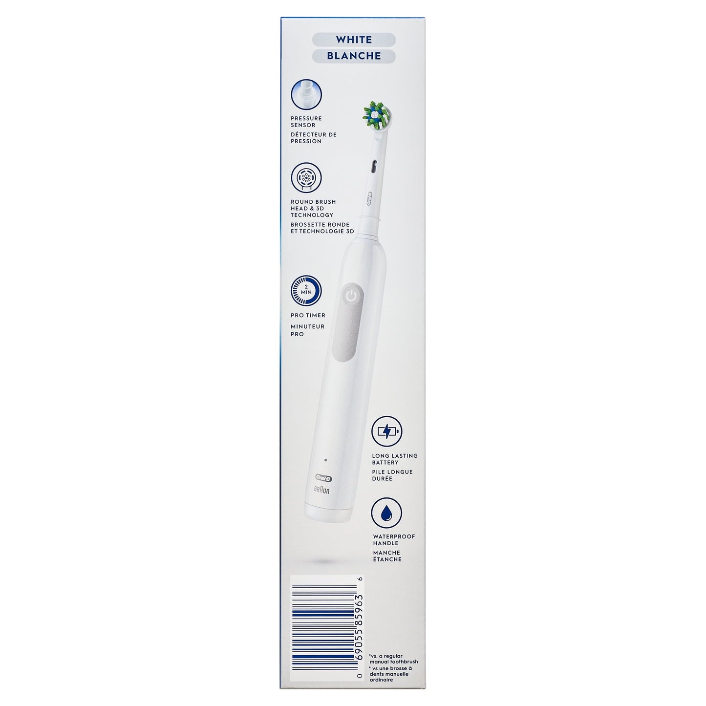Oral-B Pro 1000 Rechargeable Electric Toothbrush, White, 1 Ct