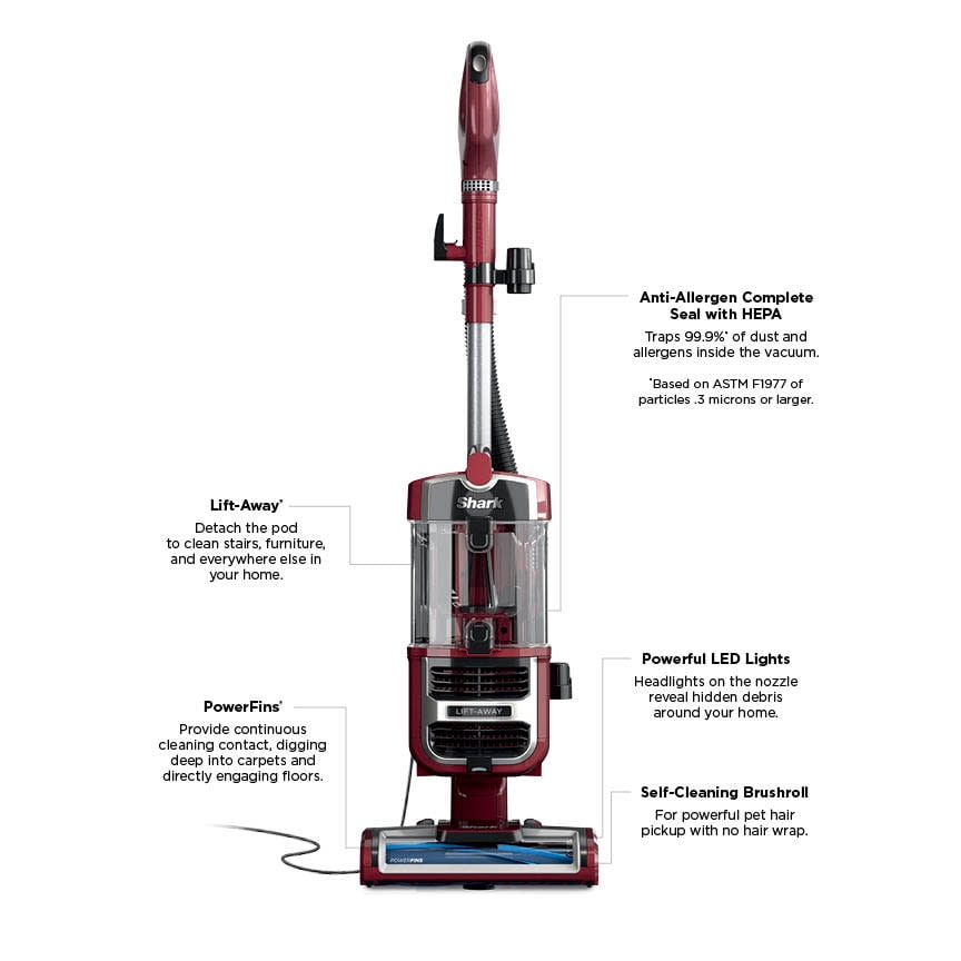 Shark® Navigator® Lift-Away® Upright Vacuum Cleaner with Self-Cleaning Brushroll, ZU660