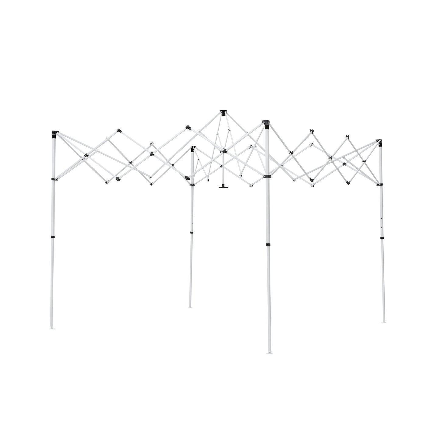 Ozark Trail Simple Push Straight Leg Instant Canopy, White, 10 ft x 10 ft