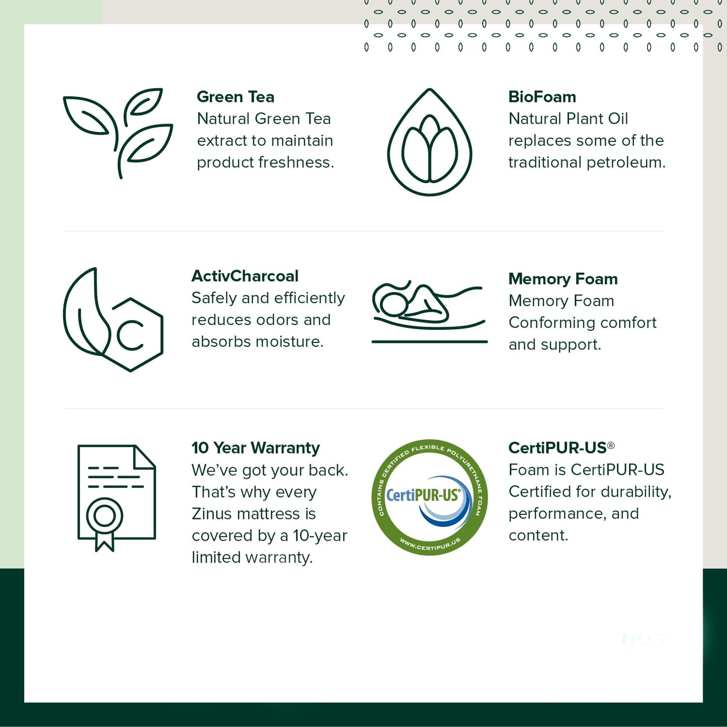 Spa Sensations by Zinus 5" Memory Foam Twin Kids' Mattress, Pink