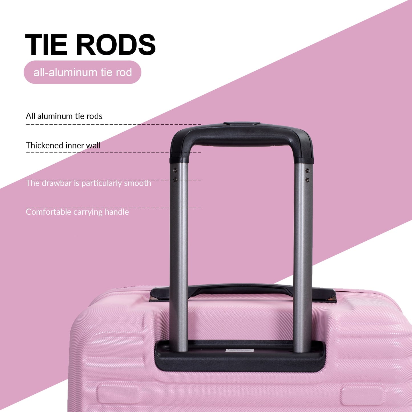 Travelhouse 3 Piece Hardside Luggage Set Hardshell Lightweight Suitcase with TSA Lock Spinner Wheels 3 .(Orange)