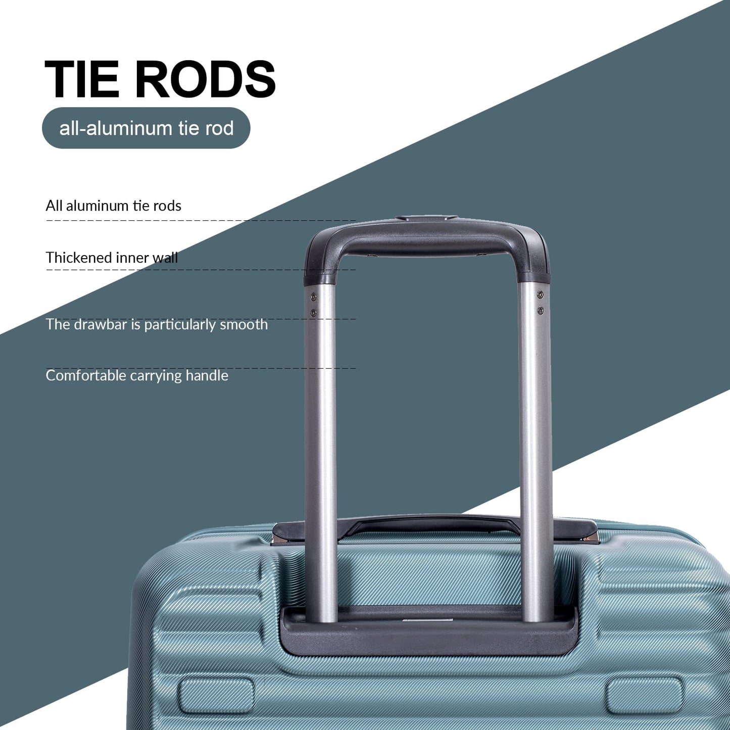 Travelhouse 3 Piece Hardside Luggage Set Hardshell Lightweight Suitcase with TSA Lock Spinner Wheels 3 .(Orange)