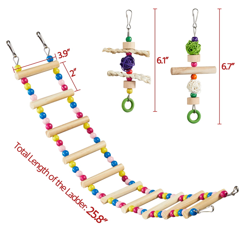 SmileMart 39" Metal Bird Cage with Perches and Toys, Black