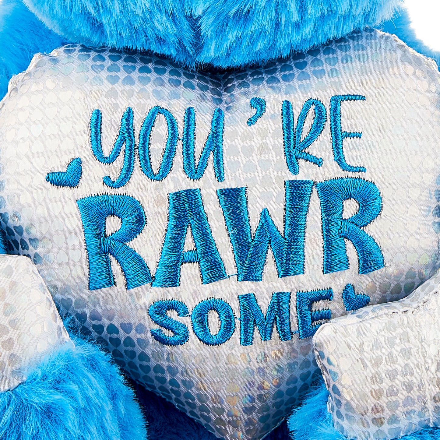 9.5In Gray and Purple Dinosaur Plush Toy for Adult, Way to Celebrate!