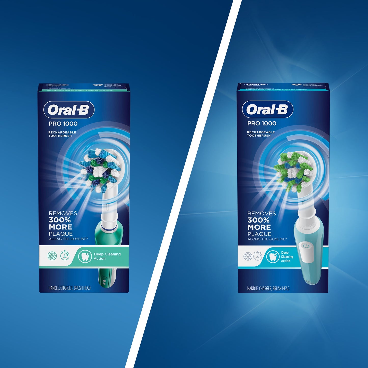 Oral-B Pro 1000 Rechargeable Electric Toothbrush, White, 1 Ct