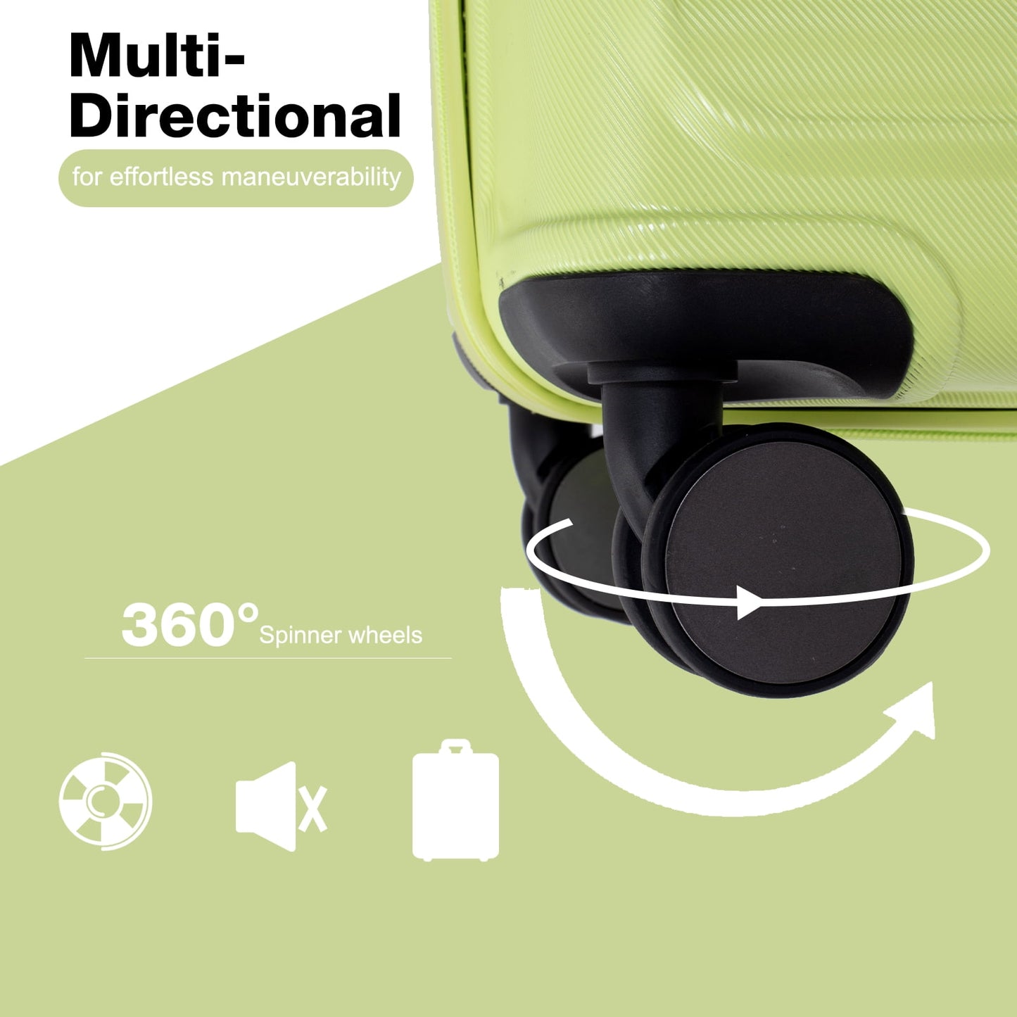 Travelhouse 3 Piece Hardside Luggage Set Hardshell Lightweight Suitcase with TSA Lock Spinner Wheels 3 .(Orange)