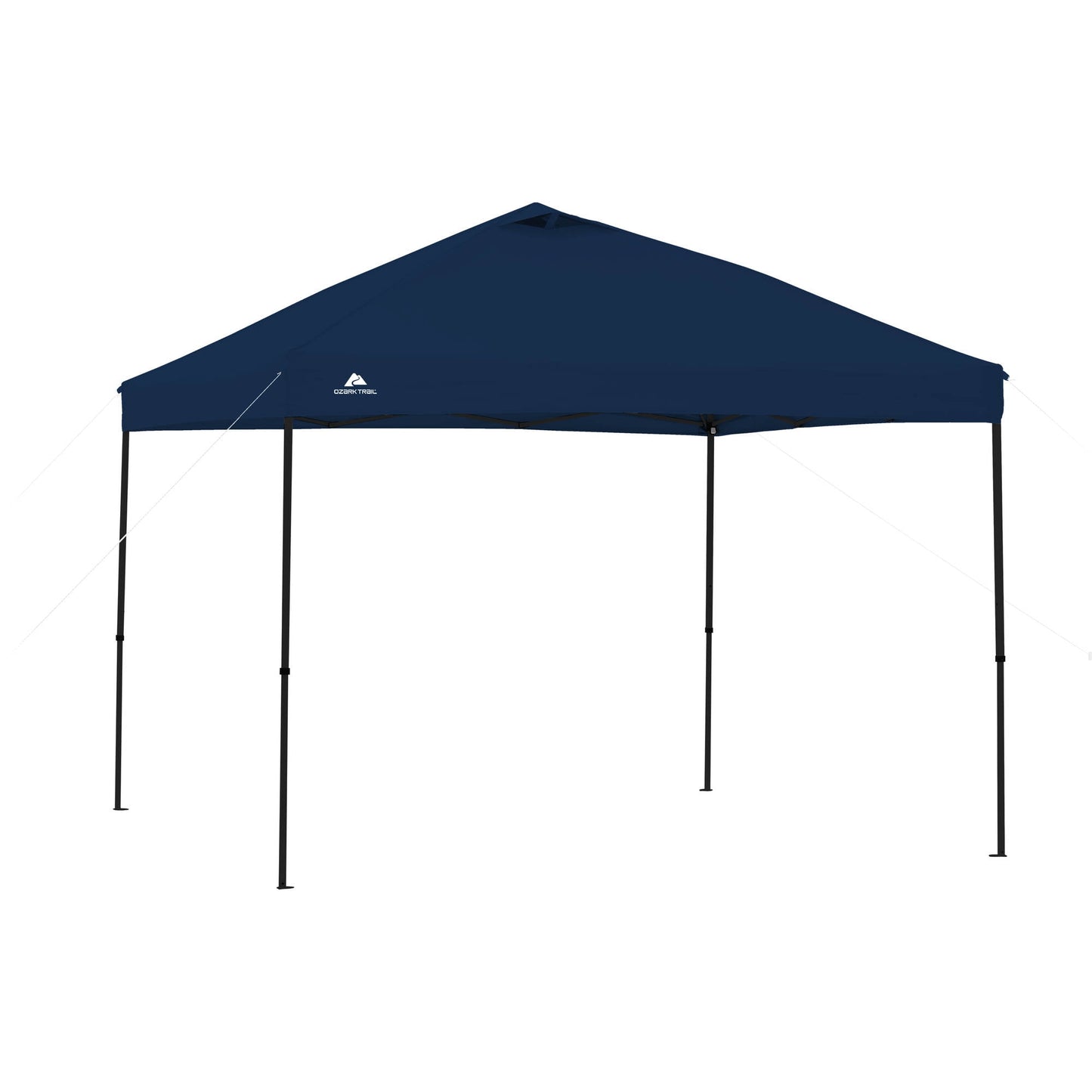 Ozark Trail Simple Push Straight Leg Instant Canopy, White, 10 ft x 10 ft