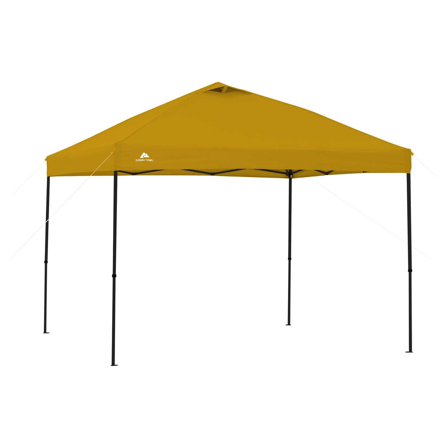 Ozark Trail Simple Push Straight Leg Instant Canopy, White, 10 ft x 10 ft