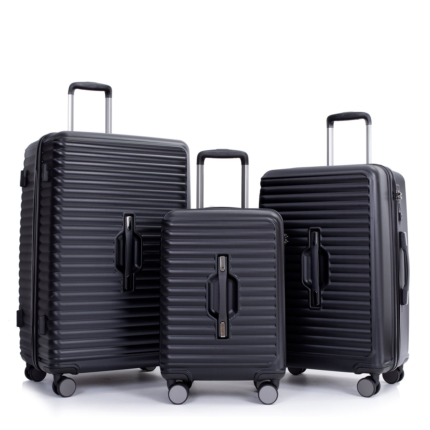 Travelhouse 3 Piece Hardside Luggage Set Hardshell Lightweight Suitcase with TSA Lock Spinner Wheels 3 .(Orange)