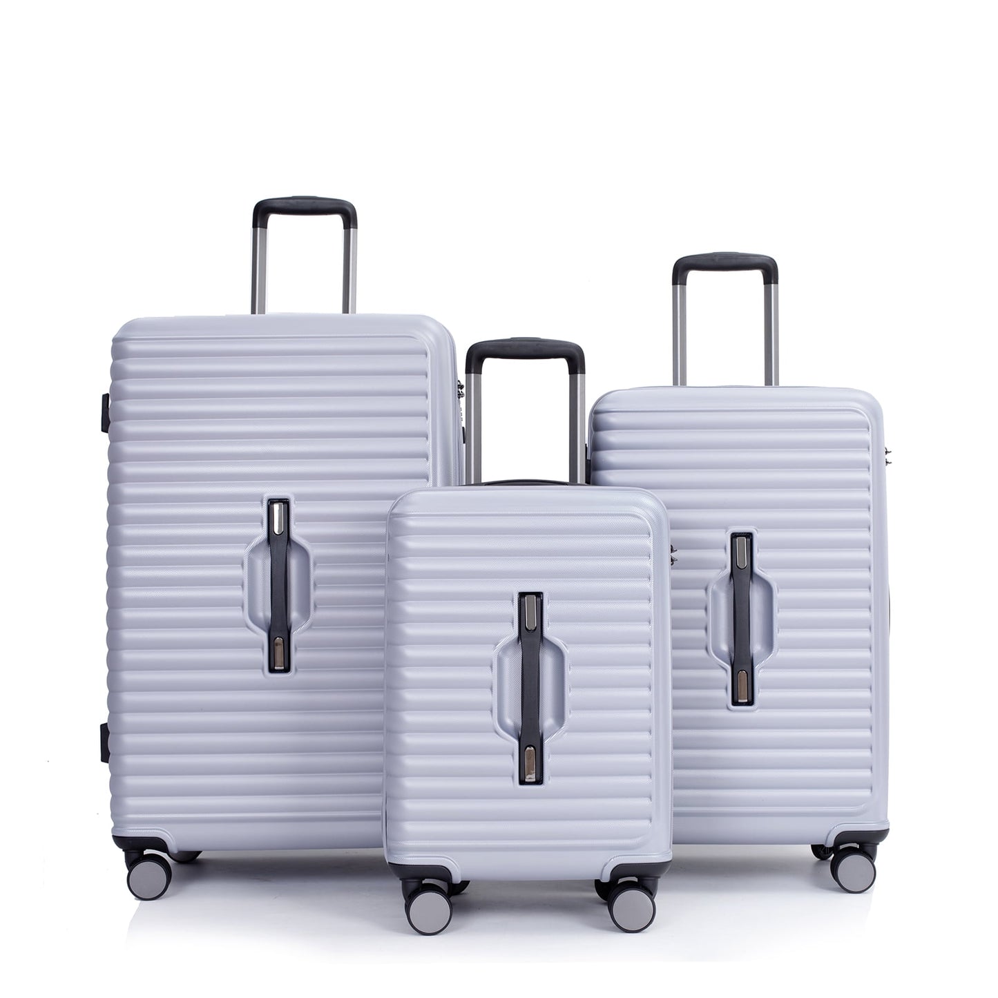 Travelhouse 3 Piece Hardside Luggage Set Hardshell Lightweight Suitcase with TSA Lock Spinner Wheels 3 .(Orange)