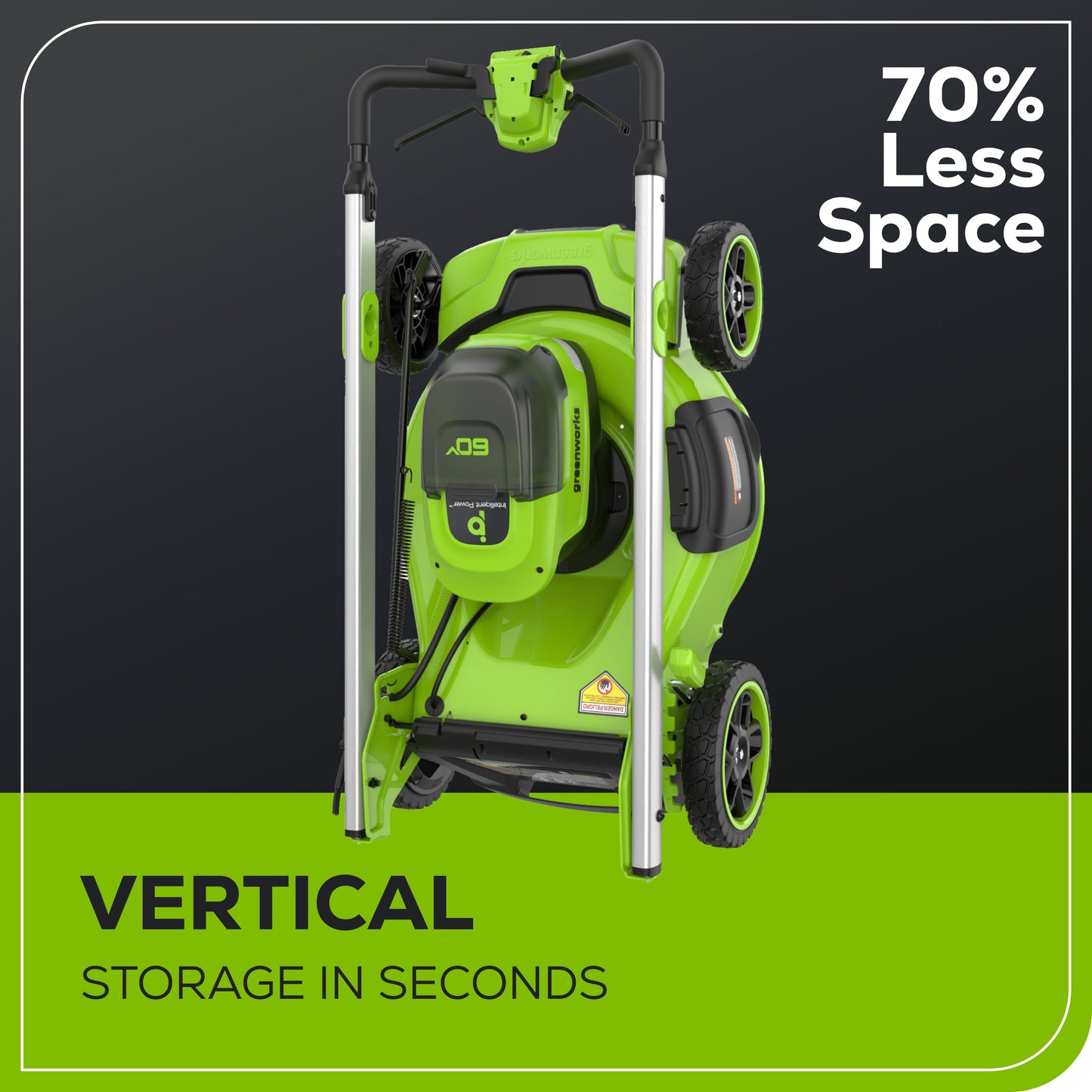 Greenworks 60V 21" Self Propelled Lawn Mower with 8.0 Ah Battery & Rapid Charger 2546402