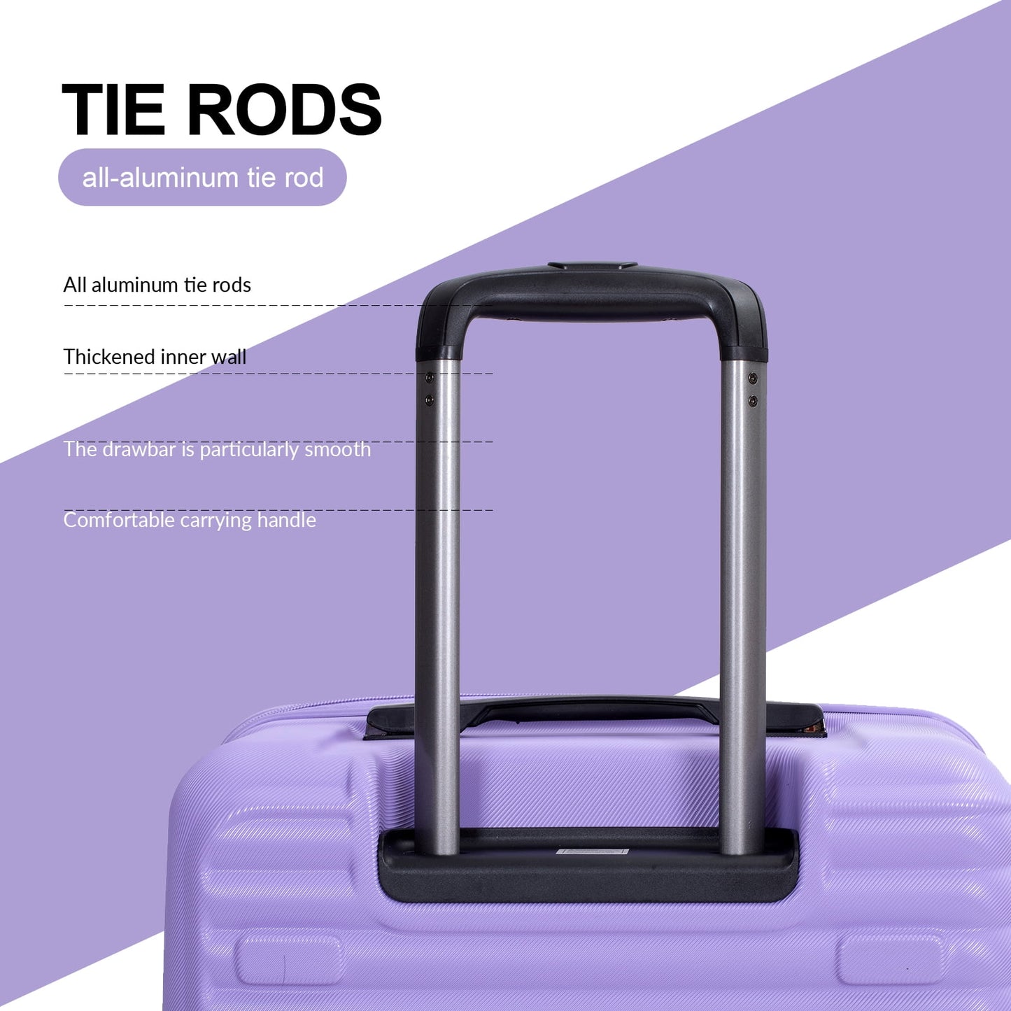 Travelhouse 3 Piece Hardside Luggage Set Hardshell Lightweight Suitcase with TSA Lock Spinner Wheels 3 .(Orange)