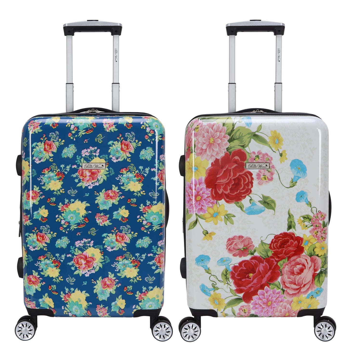 The Pioneer Woman 27” Checked Hardside Luggage, Sweet Rose