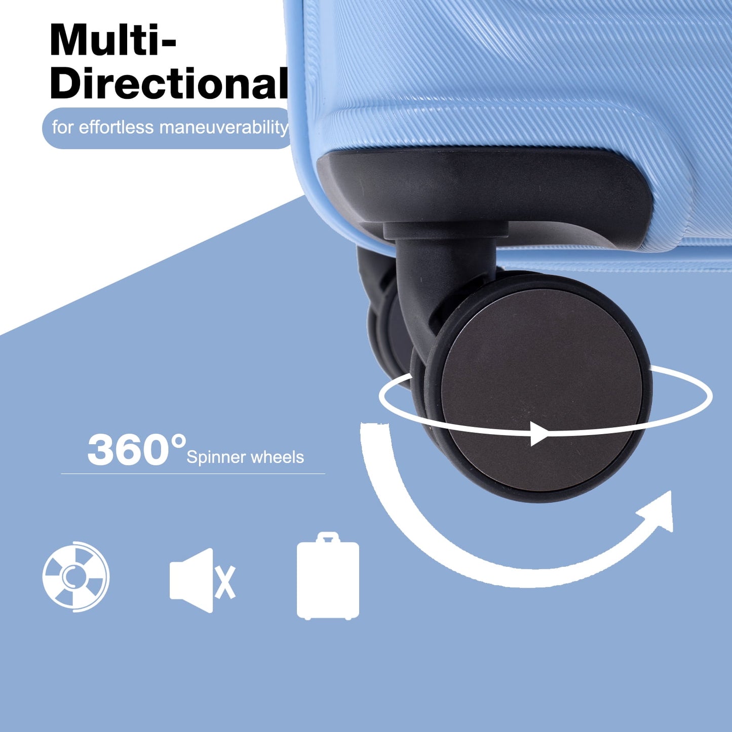 Travelhouse 3 Piece Hardside Luggage Set Hardshell Lightweight Suitcase with TSA Lock Spinner Wheels 3 .(Orange)