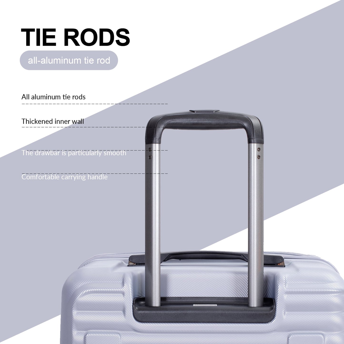 Travelhouse 3 Piece Hardside Luggage Set Hardshell Lightweight Suitcase with TSA Lock Spinner Wheels 3 .(Orange)