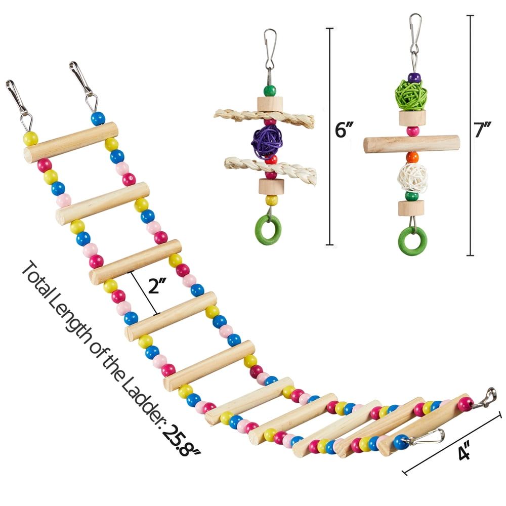 SmileMart 39" Metal Bird Cage with Perches and Toys, Black