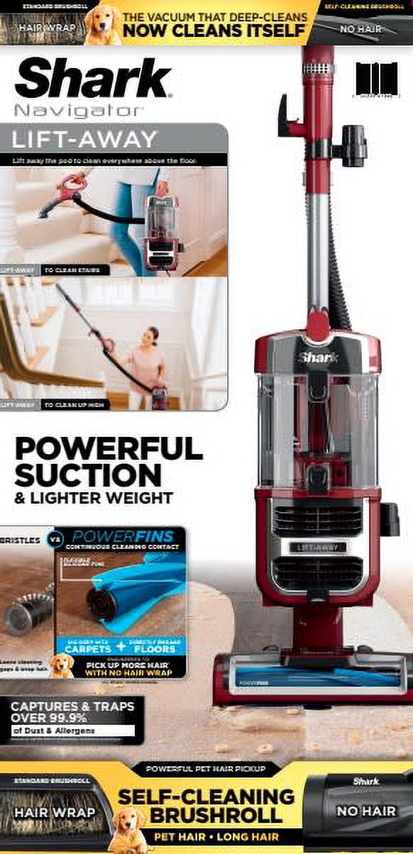 Shark® Navigator® Lift-Away® Upright Vacuum Cleaner with Self-Cleaning Brushroll, ZU660