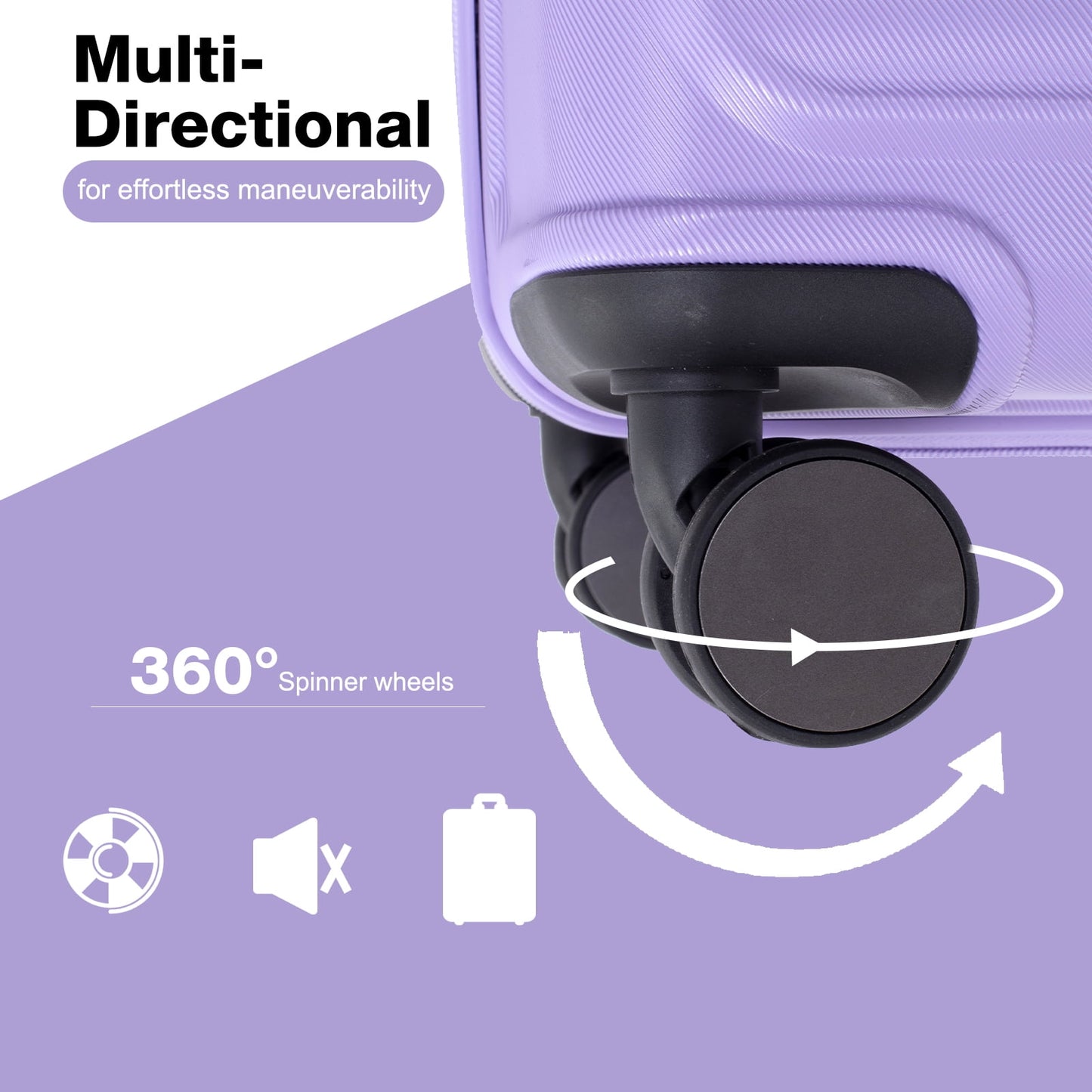 Travelhouse 3 Piece Hardside Luggage Set Hardshell Lightweight Suitcase with TSA Lock Spinner Wheels 3 .(Orange)