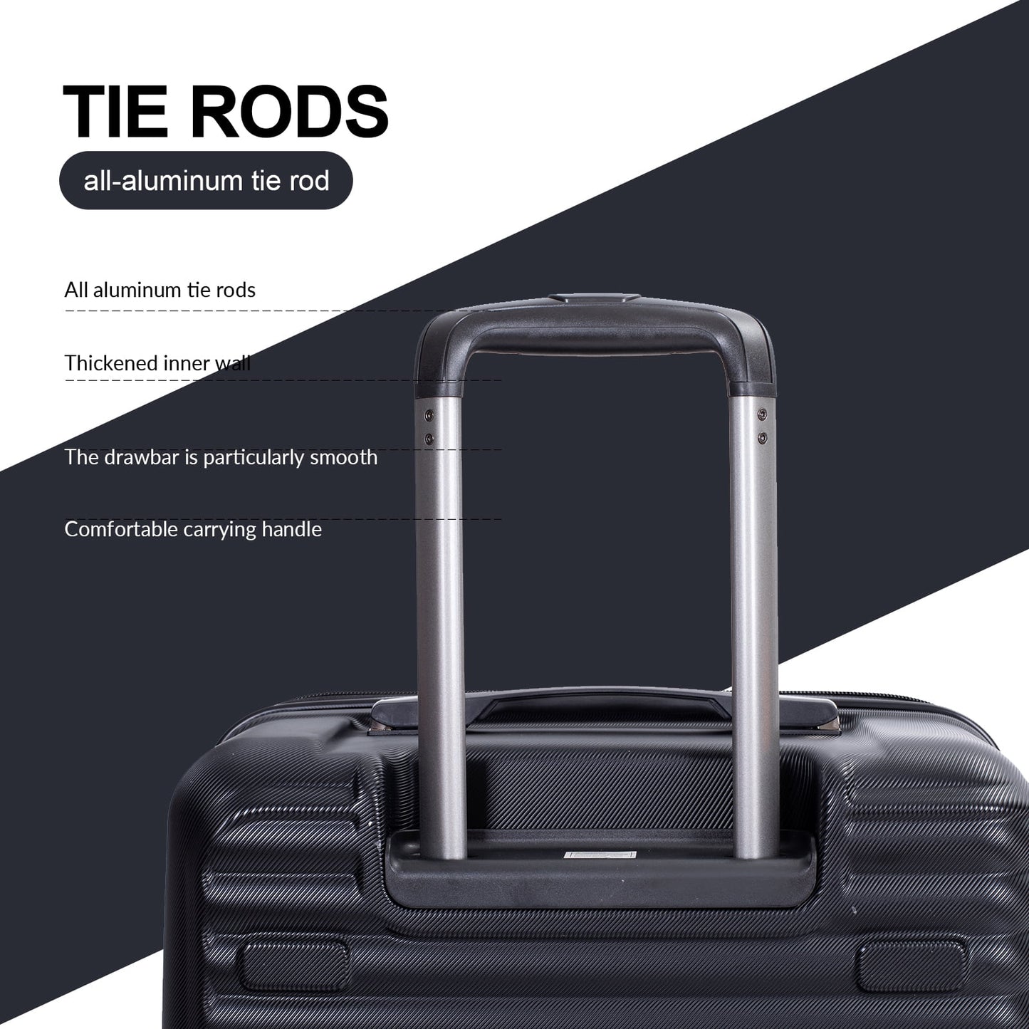 Travelhouse 3 Piece Hardside Luggage Set Hardshell Lightweight Suitcase with TSA Lock Spinner Wheels 3 .(Orange)