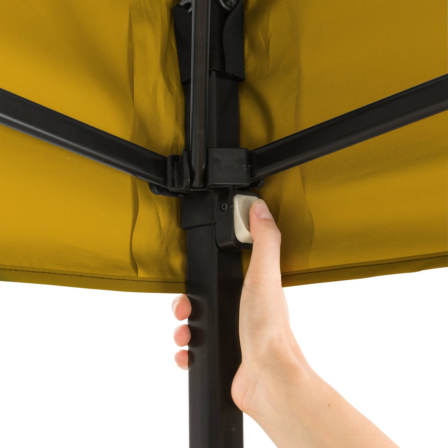 Ozark Trail Simple Push Straight Leg Instant Canopy, White, 10 ft x 10 ft